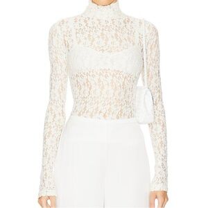 L’Academie Lace Long Sleeve Top. New with Tags!